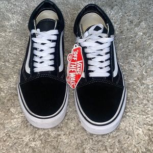 Black classic old school vans